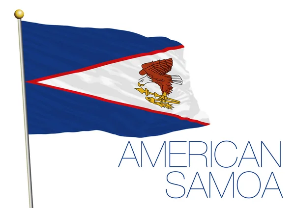 Amerikanische Samoa-Flagge — Stockvektor