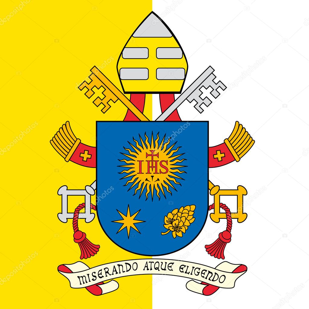 pope francis coat of arms, vatican city, holy see