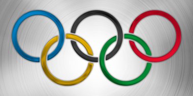 RIO DE JANEIRO - BRAZIL, YEAR 2016 - olympic games symbol, five olympics rings clipart