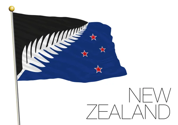 NOVA ZELÂNDIA, 2016: referendo para a escolha da nova bandeira da Nova Zelândia, finalista gráfico proposto —  Vetores de Stock