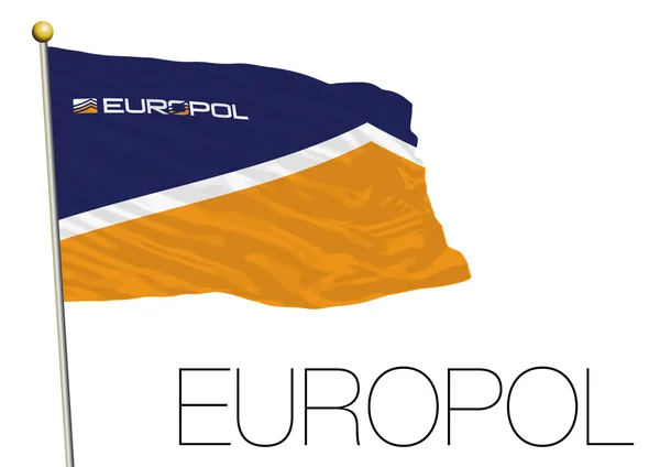 Europol bandiera della polizia europea — Vettoriale Stock