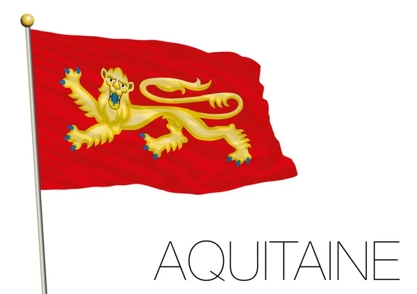Aquitaine bölgesel bayrak, Fransa — Stok Vektör