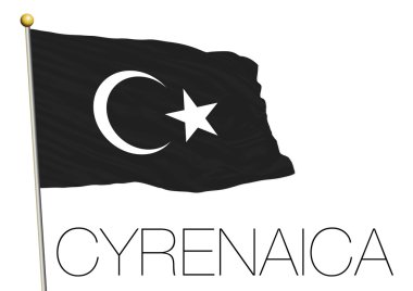 Cyrenaica flag, Libya clipart