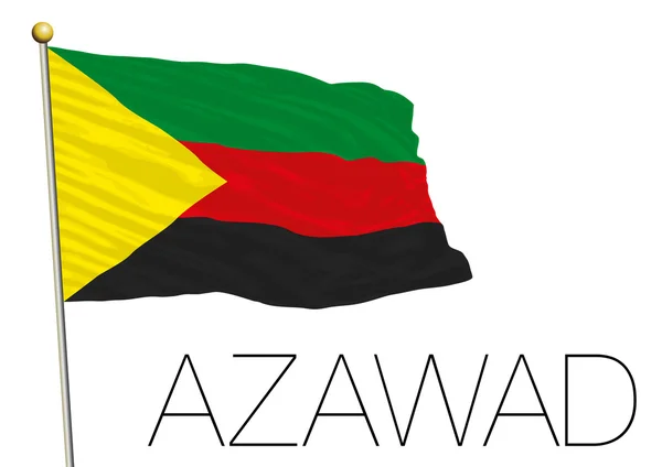 Azawad indipendent flag, Африка — стоковый вектор