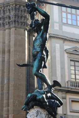 FLORENCE, ITALY - NOVEMBER, 2015: Bronze statue of Perseus by Benvenuto Cellini