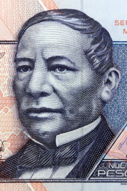 Benito Juarez portrait on 50 Pesos