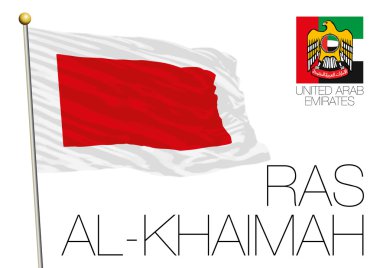 Ras al-Khaimah regional flag, United Arab Emirates clipart