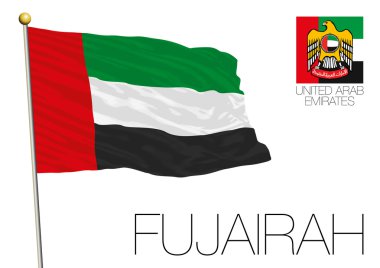 Fujairah regional flag, United Arab Emirates clipart