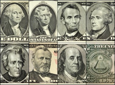 Amerika Birleşik Devletleri - ABD Doları banknot üzerinde oyma portre