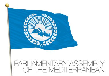 Akdeniz bayrak ve sembol Parlamenterler Meclisi