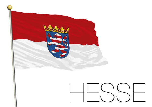 Bandera de Hesse, estado federal de Alemania — Vector de stock