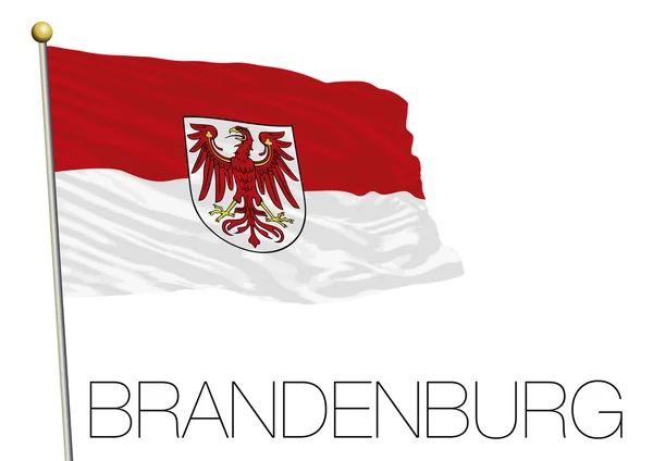 Brandenburg flag, federal state of Germany — Stock Vector