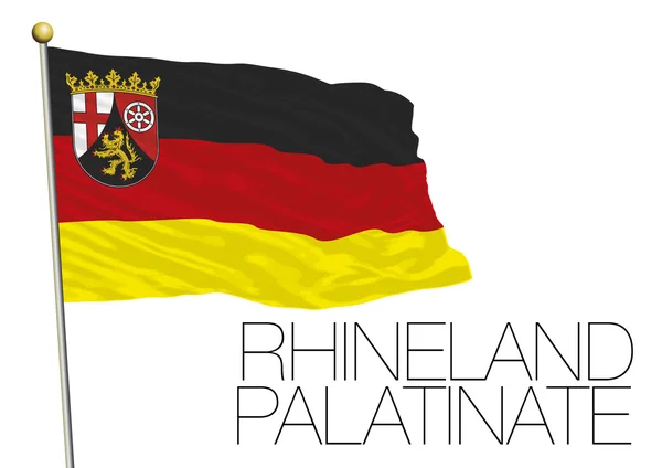 Σημαία της Ρηνανίας Παλατινάτου, της Γερμανίας — Διανυσματικό Αρχείο
