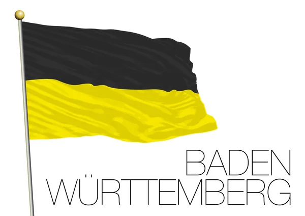 Drapeau de Baden Wurttemberg, État fédéral d'Allemagne — Image vectorielle