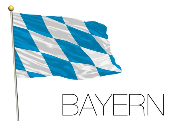 Bayern flagga, Tysklands statliga — Stock vektor