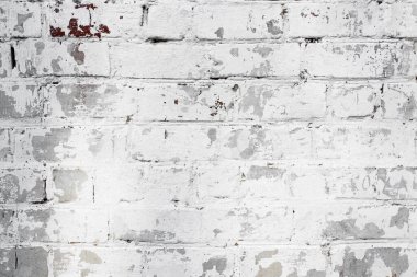 Beyaz grunge tuğla duvar arka planı