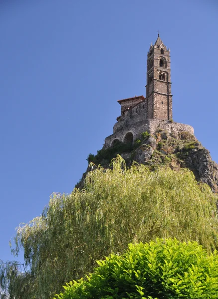 Mont d 'Aiguilhe em Le Puy en Velay — Fotografia de Stock