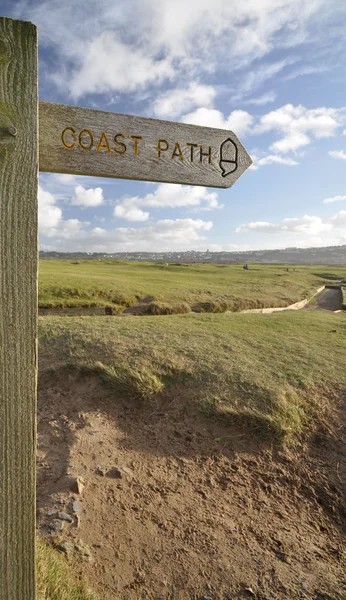 Coast path sign — Stock Photo, Image