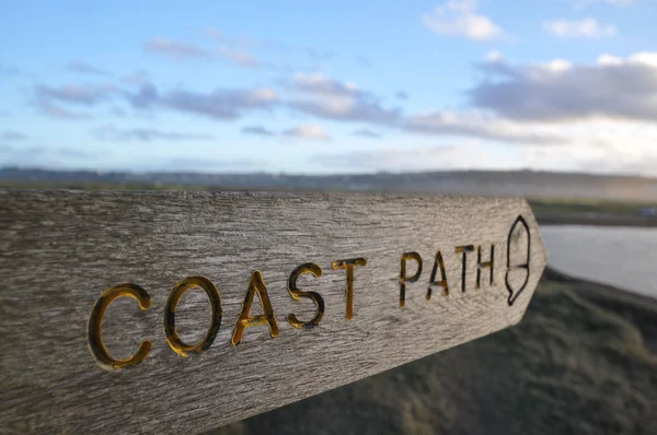 Coast path sign — Stock Photo, Image