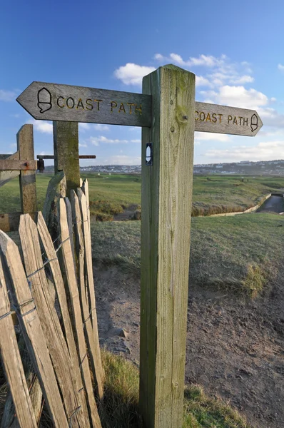 Coast path sign — Stock Photo, Image