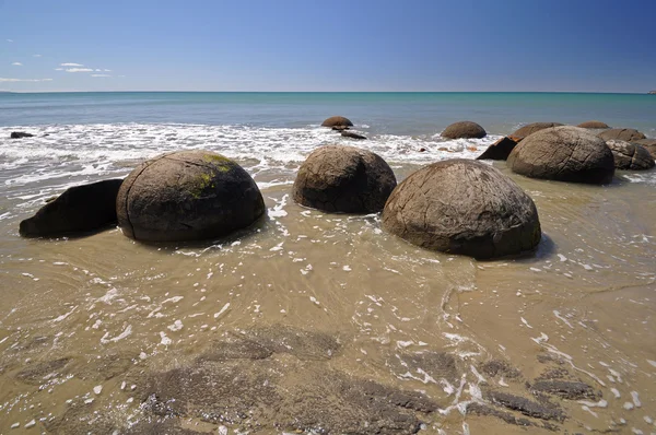 Moeraki Boulders doğal rezerv Yeni Zelanda