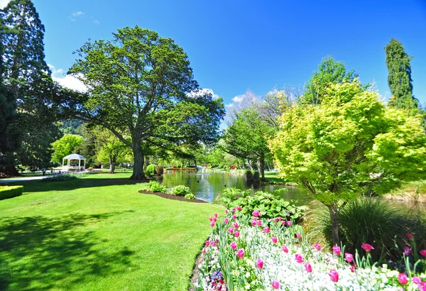 Queenstone Gardens New Zealand — стоковое фото