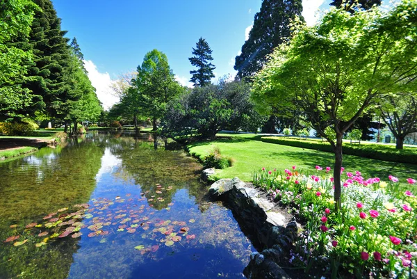 Queenstown Gardens Nueva Zelanda Imagen de stock