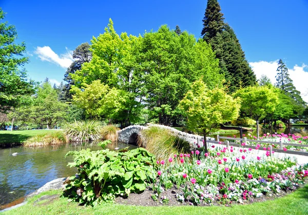 Queenstown Gardens Nueva Zelanda Imagen de stock