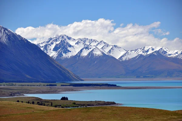 Monte Erebus y Lago Tepako Nueva Zelanda — Foto de Stock
