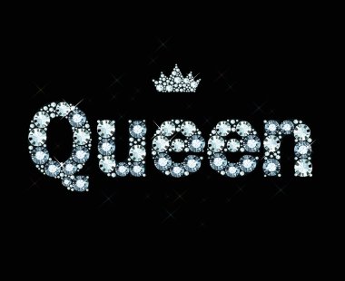 Diamond Word Queen clipart