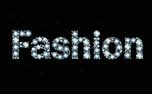 Diamond word fashion — Stock Vector