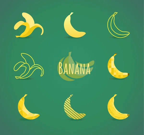 Banano signo — Archivo Imágenes Vectoriales