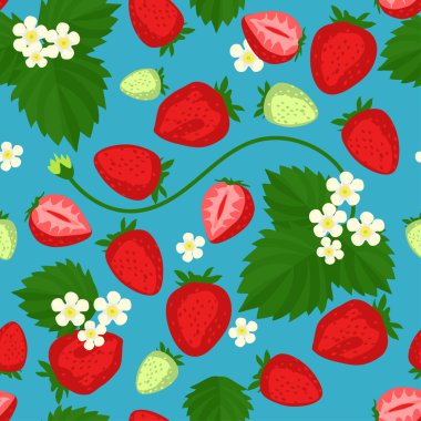 Çileklerle kusursuz desen