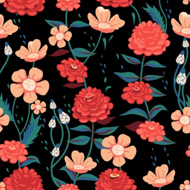 Kusursuz çiçek deseni