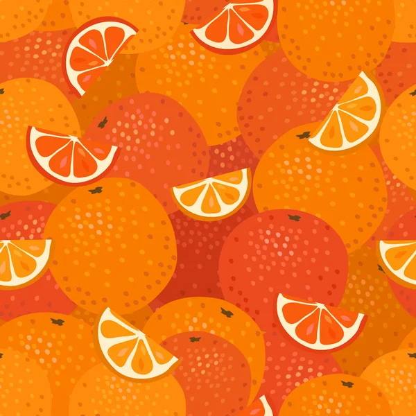 Χωρίς ραφή πρότυπο πορτοκάλια — Διανυσματικό Αρχείο