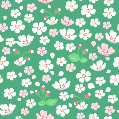 Elma ağacı çiçek Seamless Modeli