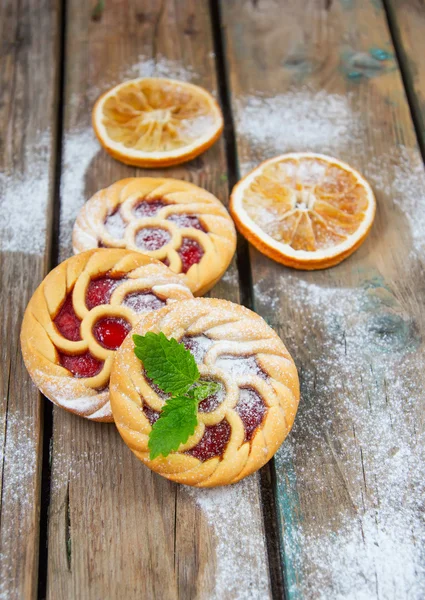 Cookies with jam — Stock Photo, Image