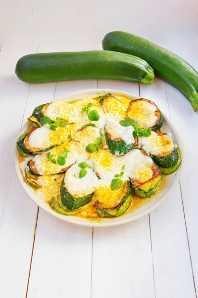 Fried zucchinis — Stock Photo, Image