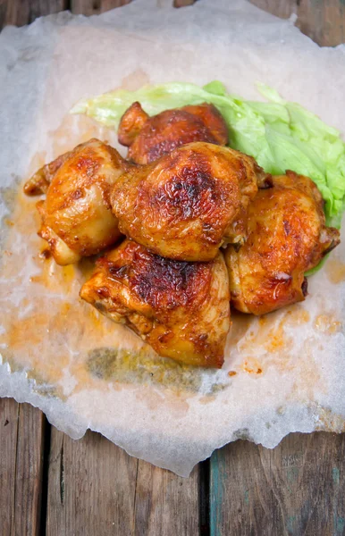 Grilled chicken thighs — Stock Photo, Image