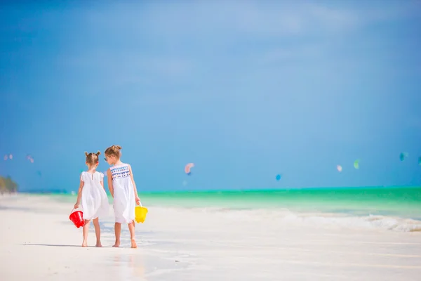 Adorable little girls during summer vacation — Stock Photo, Image