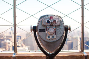 Genel teleskop manhattan binalar üzerinde işaret etti.