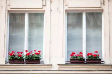 Karlovy Vary'da bir binanın dış cephe