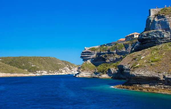 View of the cliff of Bonifacio, Corsica, France — Stock Photo, Image