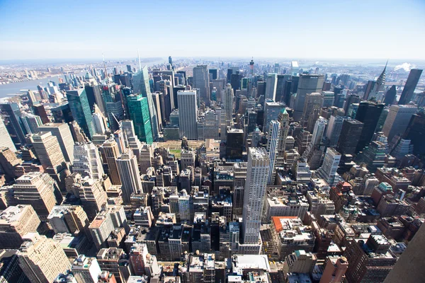 Свет Манхэттена из Эмпайр-стейт-билдинг, Нью-Йорк — стоковое фото