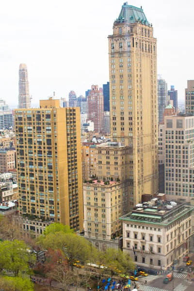 セントラル ・ パーク、ニューヨークのホテルの窓からの眺め — ストック写真