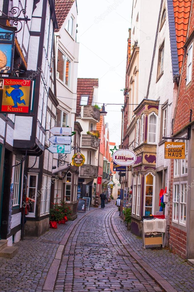 Old Streets In The City Of Bremen Germany Stock Editorial Photo C D Travnikov