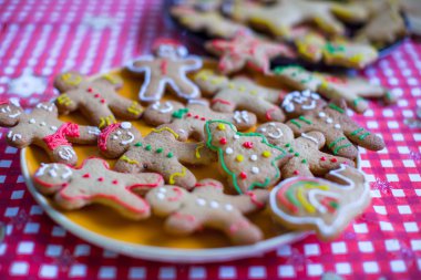 Noel gingerbread çerezleri Noel için hazır