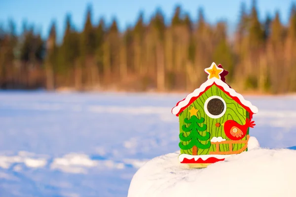 Winter vakantie peperkoek huis — Stockfoto