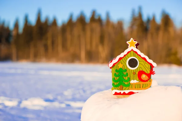 Vacances d'hiver Maison de pain d'épice — Photo