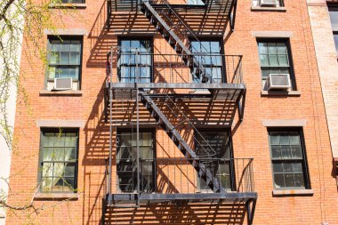 Bina cephe ABD Nyc New York Manhattan'daki West Village